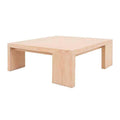 Mesa de centro Ripol de D'europe en madera industrializada enchapada en encino, clara, de 120 cm de ancho y 45 cm de alto.
