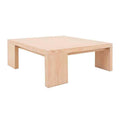 Mesa de centro Ripol de D'europe, en madera enchapada en encino, estilo industrial, con superficie clara y moderna.