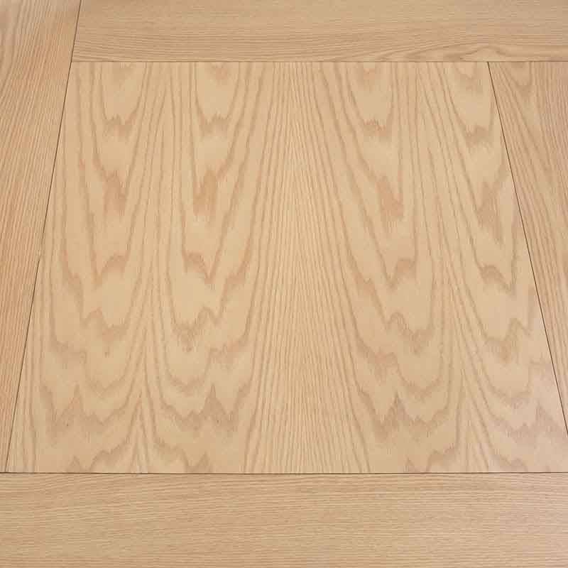 Mesa de centro Ripol de D'europe en madera enchapada en encino, estilo industrial, color natural claro, 120x45x120 cm