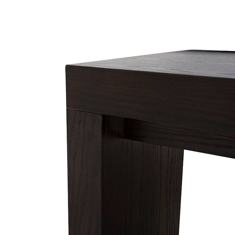 Mesa de centro Ripol de D'europe en madera enchapada en encino natural claro, moderna y elegante, 120x45x120 cm