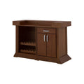 Barra de madera Quetzal de chapa de okumé, 110 cm de frente, 150 cm de alto y 50 cm de fondo, deurope.com.mx
