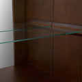 Contrabarra Quetzal deurope.com.mx con chapa de okumé, 190 cm de largo, diseño en color tabaco y acabado en madera natural.