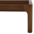 Base de cama Palta de color nogal, con diseño moderno, frente de 232 cm de alto 30 cm y fondo de 110 cm, de deurope.com.mx