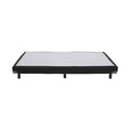 Cama box Spring Air Forever de madera de pino con tapizado en tela, medida 100x190 cm, altura 20 cm, vista frontal.