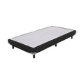 Box spring Air Forever de madera de pino, con lámina de carbocel y tela, mide 100x190x20 cm, de lujo y comodidad.