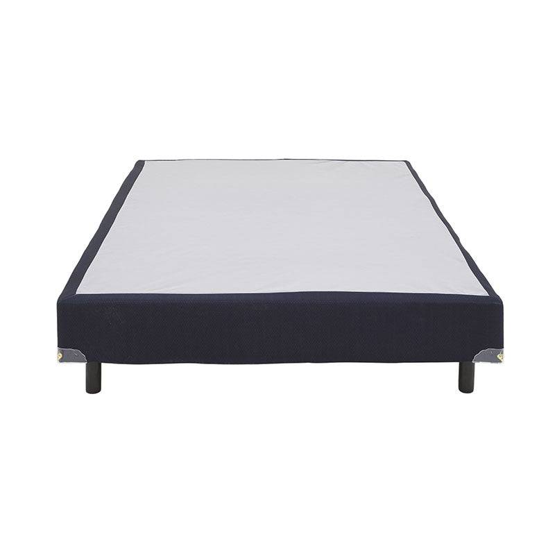Cama box Spring Air Forever de madera de pino con lámina de carbocel y tela decorativa, 100 cm de ancho y 20 cm de alto