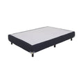 Box spring Air Forever de madera de pino con tapizado de tela, tamaño 100x190 cm, altura de 20 cm, en color natural.