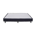 Cama box spring Air Forever de Deurope con estructura de madera de pino, tapizado en tela, mide 100x190x20 cm.