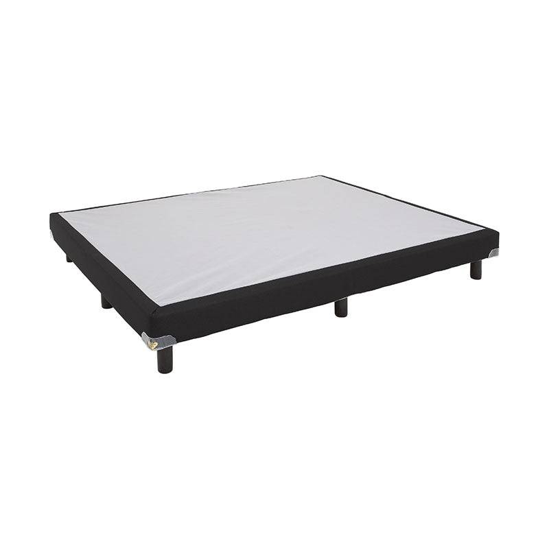 Box spring Air Forever de madera de pino con tapizado de tela, 100x190 cm, deoupe.com.mx