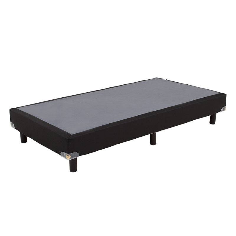 Cama box spring Air Fashion de madera de pino con tapizado en tela, tamaño 100x190 cm, deurope.com.mx