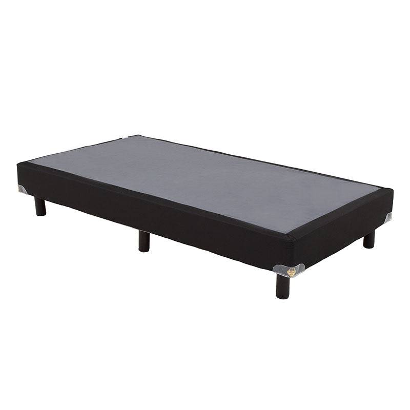 Cama box spring Air Fashion de madera de pino con tela en el frente, tamaño 100x190 cm, deurope.com.mx