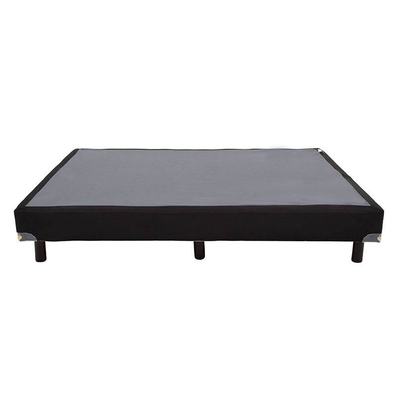 Cama box spring Air Fashion de madera de pino y tela, con estructura robusta y diseño moderno, de 100 cm de ancho y 190 cm de largo.