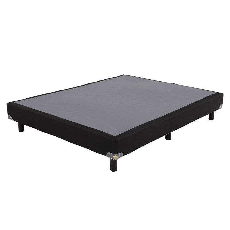 Cama box spring Air Fashion de madera de pino con tapizado en tela, tamaño 100x190 cm, deurope.com.mx
