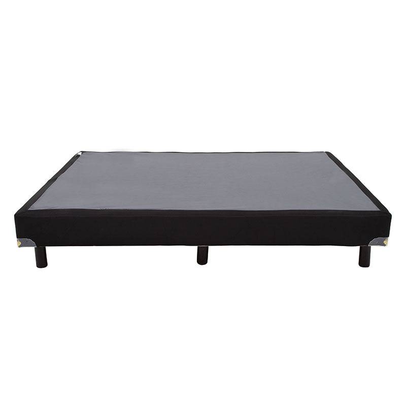 Cama box spring Air Fashion de madera de pino con tapizado de tela, frente de 100 cm y fondo de 190 cm, marca deurope.com.mx