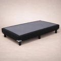 Base de cama de madera de pino con tapizado en tela, para colchón de 100x190 cm, estilo Air Fashion de Deurope.