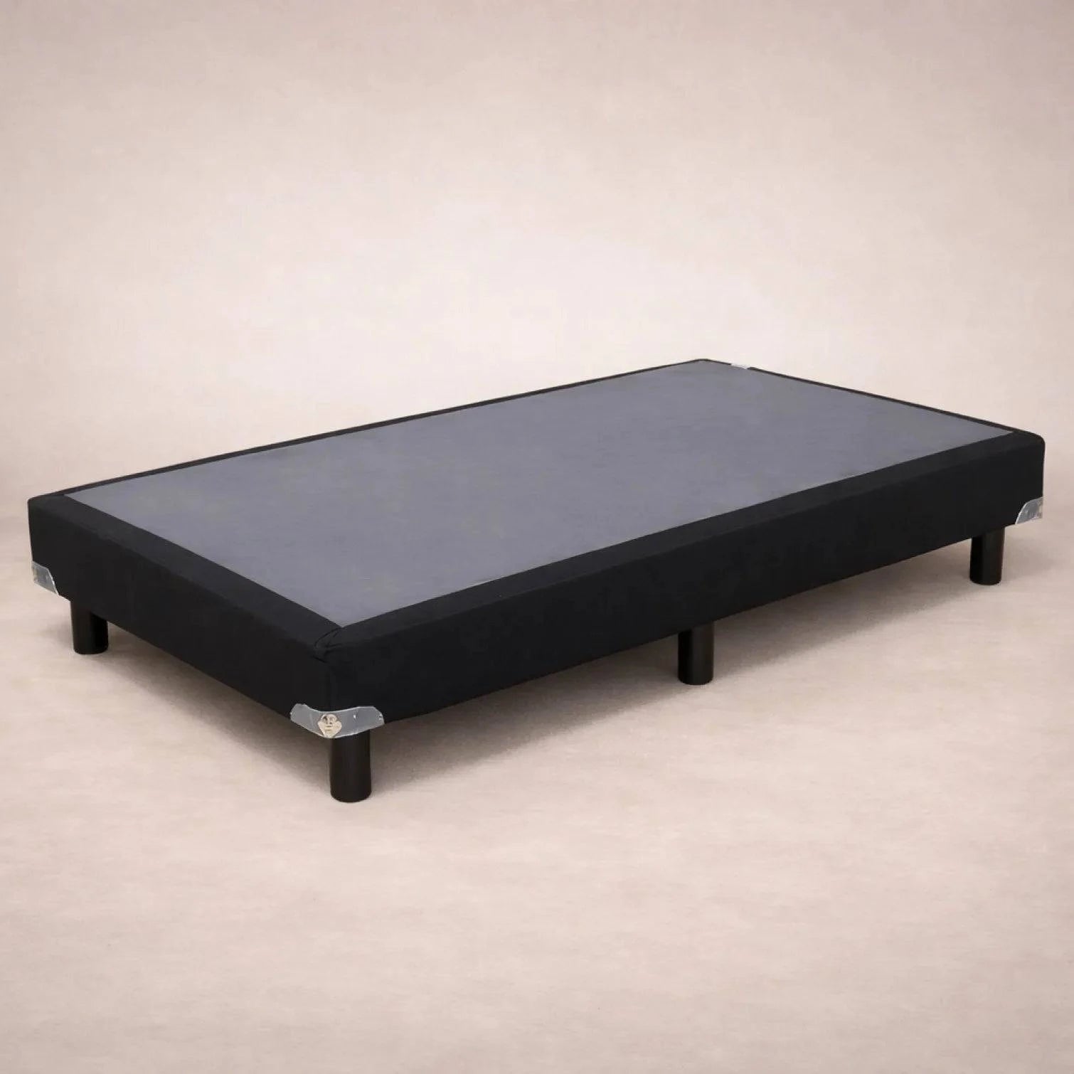 Caja de resortes Box Spring Air Fashion de madera de pino, con lámina de carbocel y tela en el frente, para cama de 100x190 cm