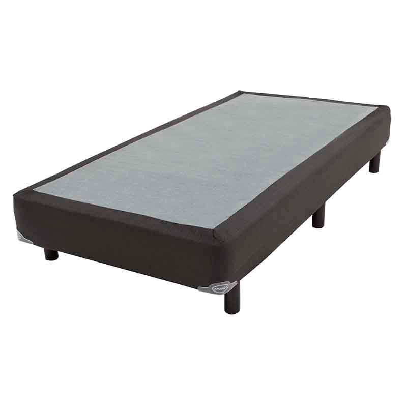 Caja de madera de pino América Onix de tamaño 100x190 cm con malla de acero y tela pliana, deurope.com.mx