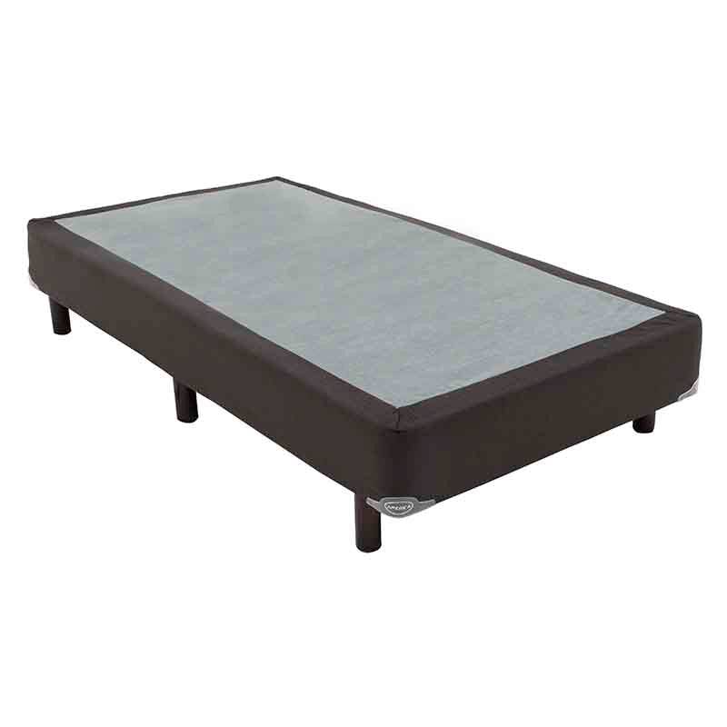 Caja América Onix de madera de pino con malla de acero semiflex y tela pliana, tamaño 100x190 cm, deurope.com.mx
