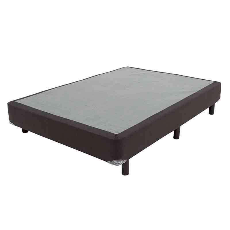 Caja de madera de pino deurope.com.mx con malla de acero semiflex, tela pliana, para cama América Onix, 100x190 cm