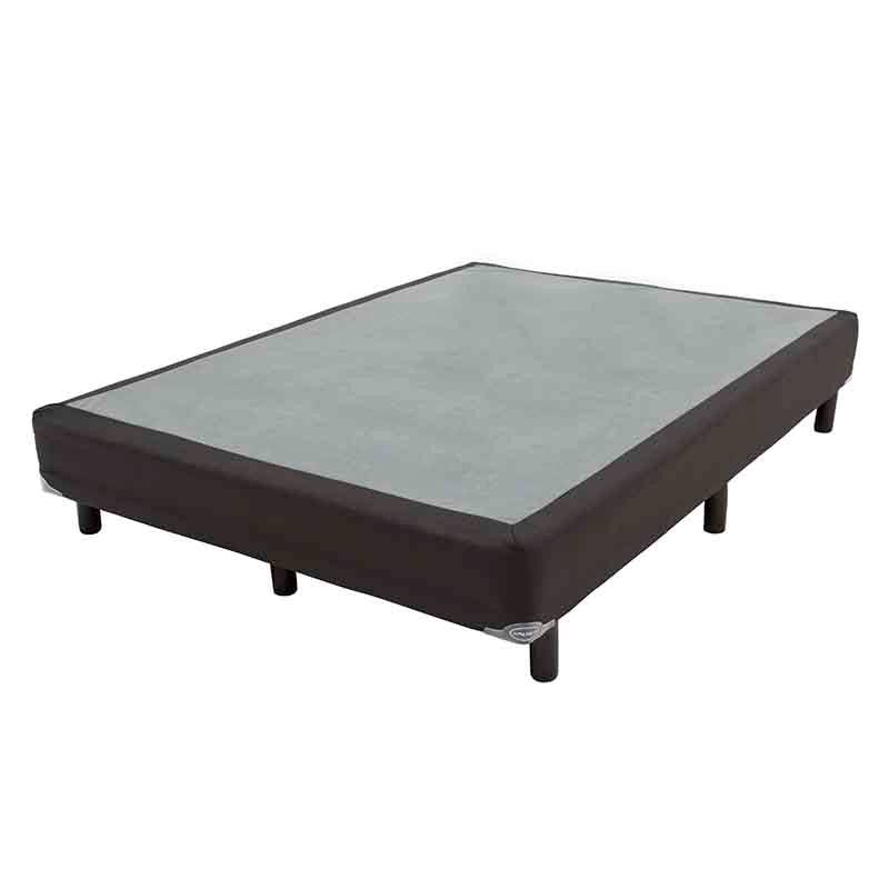 Caja América Onix de madera de pino con malla de acero semiflex, tela plana, frente 100 cm, fondo 190 cm, deurope.com.mx