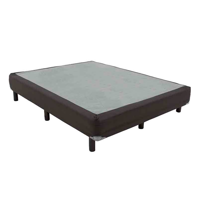 Caja América Onix de madera de pino con malla de acero semiflex, tela plana, tamaño 100x190 cm, deurope.com.mx