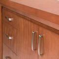 Buffet Siena de madera con acabado en nogal, encino y okumé, de 180 cm de ancho, ideal para sala o comedor.