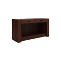 Juego de comedor con buffet Quetzal de madera de pino en tono café, con dimensiones de 171x80x40 cm, estilo bourbon.