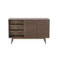 Buffet Balam de la marca deurope.com.mx, bufetera de madera con puertas y estantes para almacenamiento.
