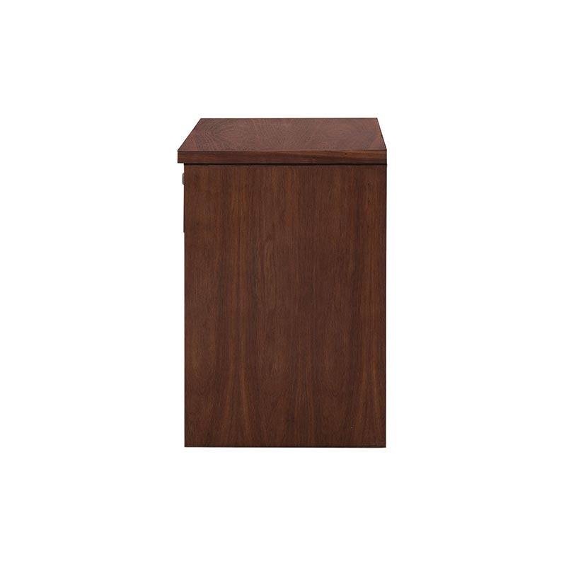 Buro Bourbon de madera de pino con acabado en color café, frente de 60 cm, diseño elegante y funcional para oficina.