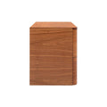 Buro de recámara Arezzo de 3 piezas en madera industrializada con chapa de tzalam, frente de 60 cm, estilo natural claro.