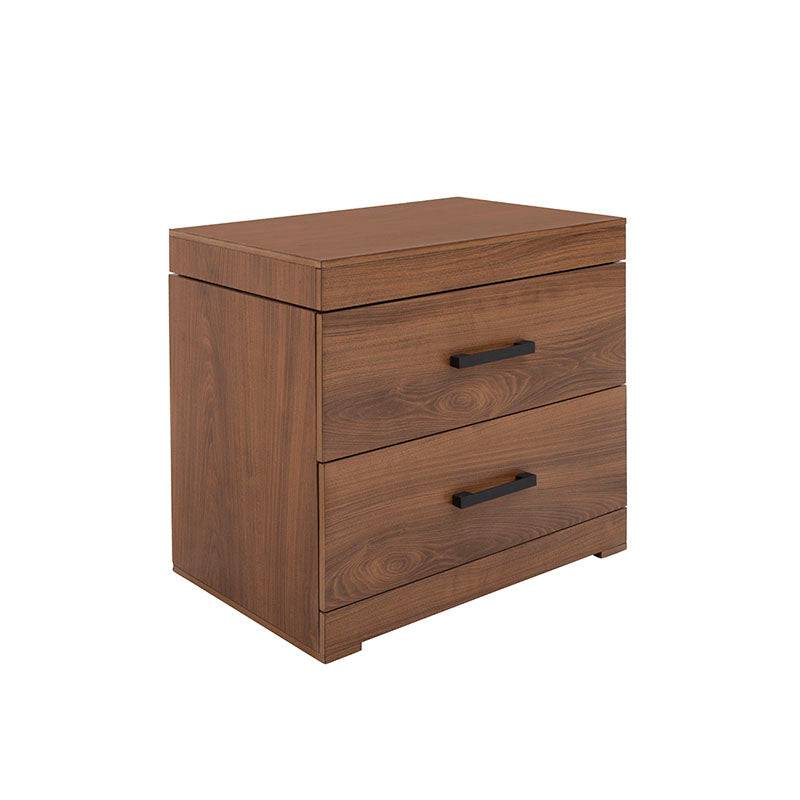 Buró de madera Alejandría de Deurope, con acabado en nogal americano, frente de 60 cm y diseño industrial elegante.