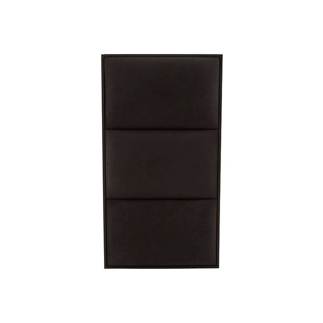 Buro de pared Boston deurope.com.mx en nogal oscuro con acabado de madera industrializada y tapiz de microfibra, frente de 60 cm.