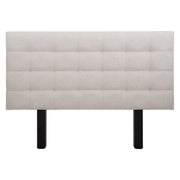 Cabecera Kenia en tapiz beige, con diseño sencillo y elegante, de aproximadamente 210 cm de ancho y 150 cm de alto.