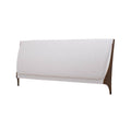 Cabecera Palta en color nogal beige de Deurope, con diseño moderno, frente visible, medida 232 cm de ancho, 110 cm de alto y 26 cm de fondo.