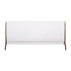 Cabecera Palta deurope.com.mx en color nogal beige, muestra diseño moderno y detalles de la cabecera con medidas de 232 cm de ancho.