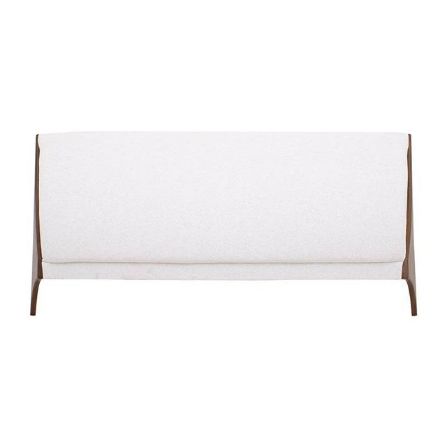 Cabecera Palta deurope.com.mx en color nogal beige, muestra diseño moderno y detalles de la cabecera con medidas de 232 cm de ancho.