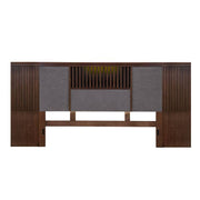 Cabecera Bourbon de estilo clásico, moderna y elegante, hecha en madera, diseñada para dormitorios contemporáneos.