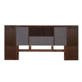 Juego de recámara Bourbon de 3 piezas con cabeceras elegantes y modernas, ideal para decorar dormitorios con estilo.