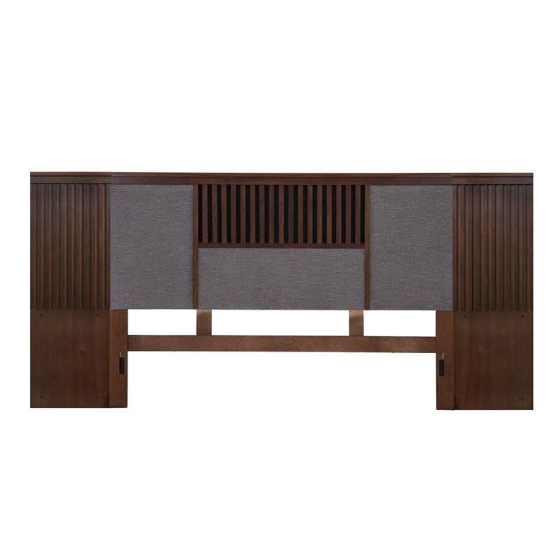 Cabecera Bourbon de decor de estilo clásico en tonos neutros, con detalles elegantes para dormitorio.