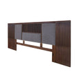 Juego de recámara Bourbon de 3 piezas con cabeceras elegantes, ideal para decorar dormitorios modernos y confortables.