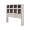 Cabecera Picasso en color gris claro de madera industrializada, con diseño moderno y tamaño 142 cm de ancho por 140 cm de alto.