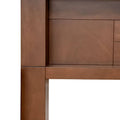 Juego de comedor Quetzal de 5 piezas con cabeceras de madera media, elegante diseño para comedor moderno.