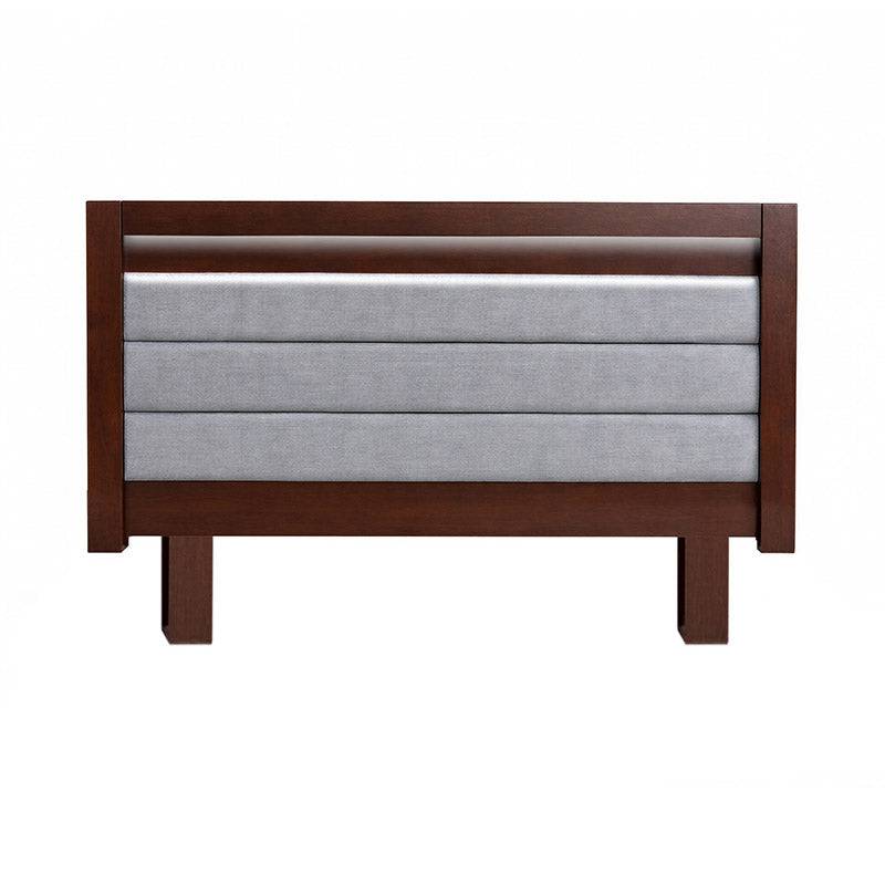 Cabecera Paris de madera oscura, cabeceras de estilo elegante para habitación moderna, deurope.com.mx