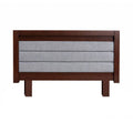 Cabecera de madera oscura París de deurope.com.mx, diseño elegante y moderna para dormitorio.