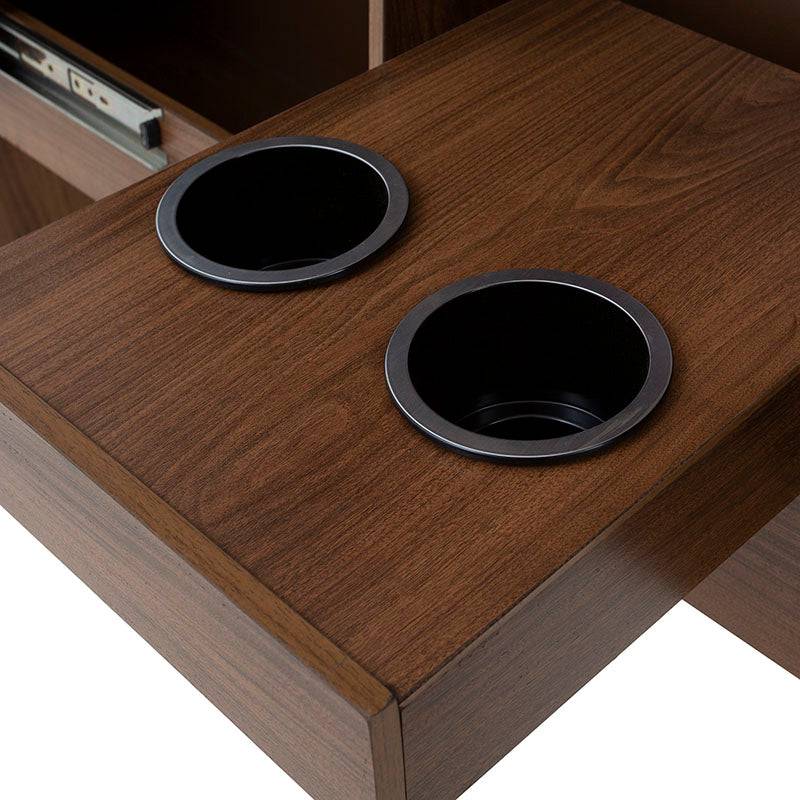 Cabecera Alejandría de Deurope en madera industrializada y tapiz de tela beige, tamaño 200 cm de alto y 166 cm de fondo.