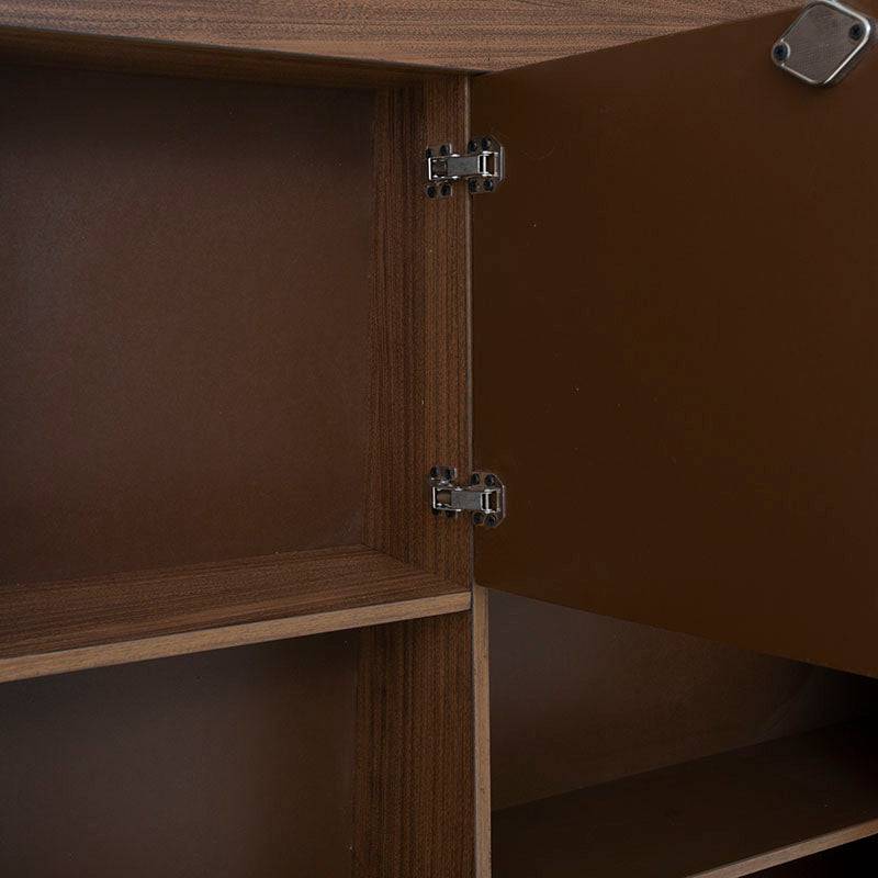 Cabecera Alejandría de Deurope en madera industrializada y tapiz de tela beige, 200 cm de alto y 166 cm de fondo.