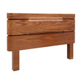 Juego de recámara Arezzo de madera de nogal con cabecera de 201 cm de altura y 151 cm de fondo, de lujo y estilo elegante.