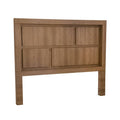Cabecera de recámara Allure deurope.com.mx en nogal MDF con melamina, de 200 cm de ancho y 166.5 cm de alto.