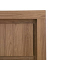Cabecera de recámara Allure de 3 piezas en madera MDF color nogal, deurope.com.mx, con diseño elegante y moderna.