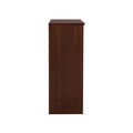 Cajonera Bourbon de madera de pino y tzalam, con cajones en acabado café, deurope.com.mx, frente de 76 cm, alto 108 cm, fondo 41 cm.